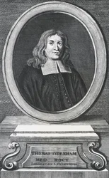 Jules Renard (1864-1910), französischer Schriftsteller, Karikatur von George Goursat, bekannt als Sem (1863-1934), Frankreich