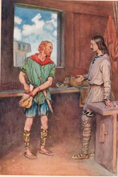 Ein Matrose übergibt Horatio einen Brief von Hamlet, aus 