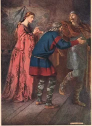 Laertes verabschiedet sich von seiner Schwester Ophelia, aus 