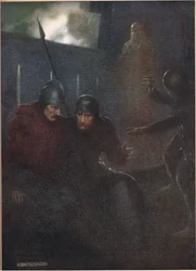 Der Geist von Hamlets Vater erscheint, aus 