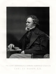 Edward Geoffrey Smith-Stanley, 14. Earl of Derby, britischer Staatsmann, um 1850-1899