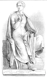 Thorwaldsens Statue von Lord Byron (1845)