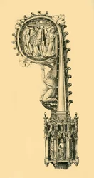 Kopf eines Hirtenstabs, 14. Jahrhundert, 1881