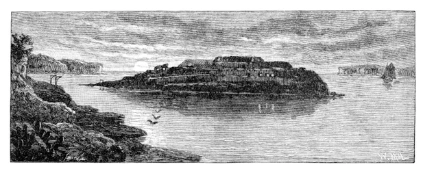 Bare Island, Botany Bay, New South Wales, Australien, 1886