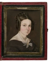 Miniaturporträt von Sally Ann Gage, ca. 1837
