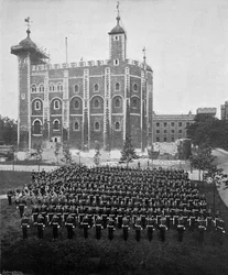 Das 1. Suffolk Regiment im Tower of London, 1895-1896