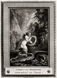 Kadmos und Hermione, in Schlangen verwandelt, 1776