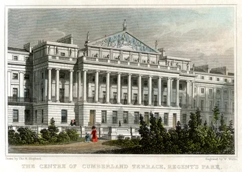 Das Zentrum der Cumberland Terrace, Regents Park, London