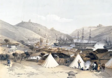 Balaklawa mit Blick zum Meer, 1855.