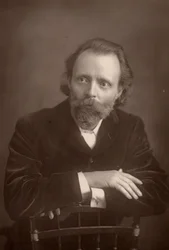 Thomas Henry Hall Caine (1853-1931) englischer Romanautor. Begleiter von Dante Gabriel Rossetti am Ende von dessen Leben (1881-1882)