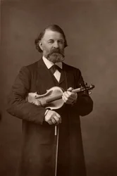 Joseph Joachim (1831-1907), ungarischer Geiger, Komponist und Direktor des Berliner Konservatoriums