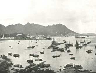 East Point mit Victoria Hills, Hongkong, 1895