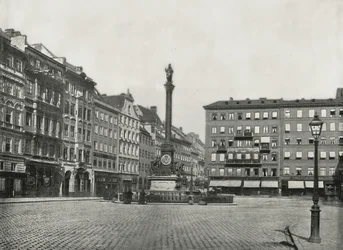 Der Karolinenplatz, München, Deutschland, 1895