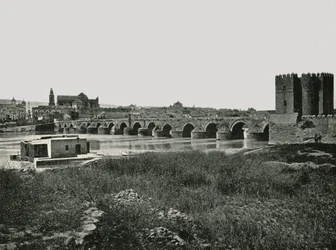 Die römische Brücke, Córdoba, Spanien, 1895