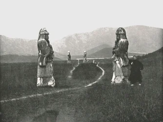 Der Zugang zur Stadt, Nankin, China, 1895