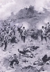 Sturm auf den Redan, Illustration aus British Battles on Land and Sea, 1915