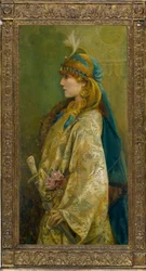 Porträt von Sarah Bernhardt als Roxanna in "Adrienne Lecouvreur"