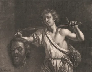 David mit dem Kopf von Goliath