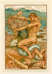 Herkules und der Alte Mann des Meeres
