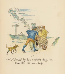 Illustration für Legends for Lionel von Walter Crane (Farblithografie)