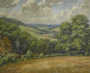 Szene in Devon, in der Nähe von Widdecombe Moor, ca. 1949