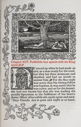 Kapitel XIV. Hallblithe spricht erneut mit dem König. Abbildung eines schlafenden Mannes unter einem Baum.