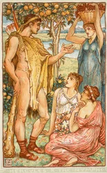 Herkules und die Nymphen, Illustration aus 