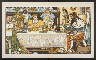 Illustration zum Froschkönig.