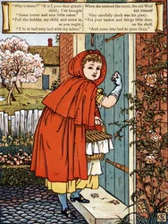 Rotkäppchen, von John Lane, Walter Cranes Bilderbücher, London & New York