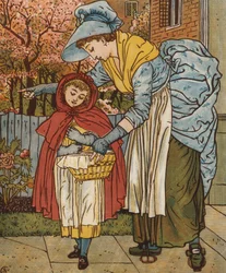 Rotkäppchen (Farblitho)