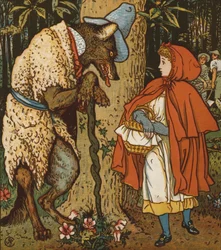 Rotkäppchen (Farblithographie)