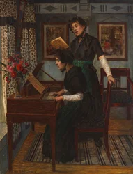 Die Musikstunde, ca. 1890