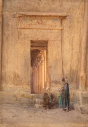 Tür im Tempel der Isis