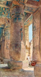 Im Tempel von Ramses III., Medinet Habu