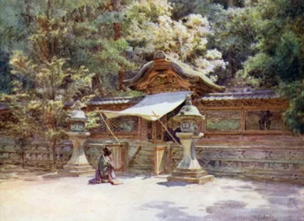 Tempelzaun und Tor, Higashi Otani, Kyoto