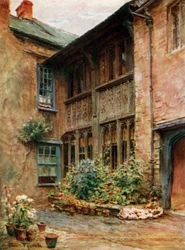 Der Hof des Luttrell Arms, Dunster