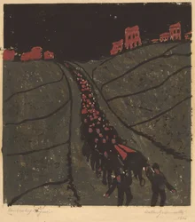 Das Begräbnis, 1916