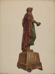 Zigarrenladen-Figur, ca. 1937