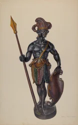 Zigarrenladen-Indianer, um 1937