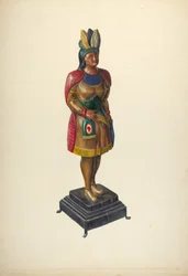 Zigarrenladen-Indianer, um 1937