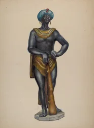 Nubische Sklavenfigur, ca. 1937