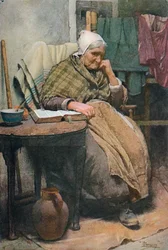 Eine alte kornische Frau, ca. 1880, 1906