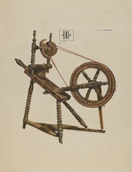 Spielzeugspinnrad