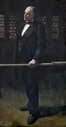 Charles Bradlaugh an der Bar im House of Commons