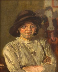 Huhn, um 1914