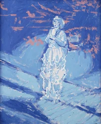 Miss Hilda Glyder auf der Bühne