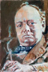 Porträt von Sir Winston Leonard Spencer Churchill (Woodstock)