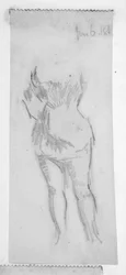 Skizze einer weiblichen Figur