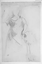 Skizze einer weiblichen Figur