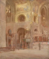 Studie für das Innere von St. Markus, Venedig